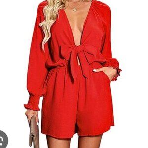 New without tags women’s red romper size Medium